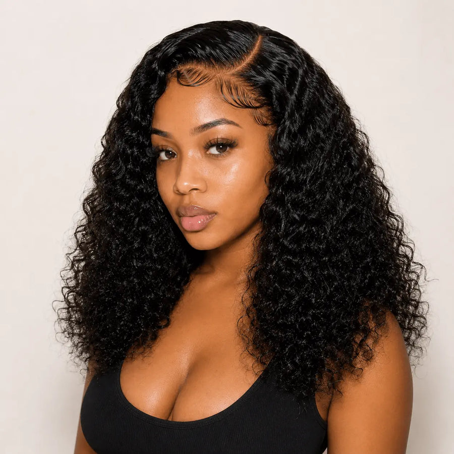 Brazilian Water Wave Glueless Lace Wig (22", 13x4) Crown Maison