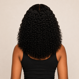 5x5 Glueless Curly Human Hair Wig 10-16 Inch