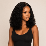 5x5 Glueless Curly Human Hair Wig 10-16 Inch