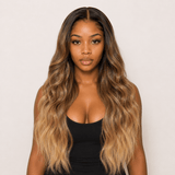 Pre-Plucked Long Wavy Lace Wig